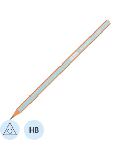 Карандаш чернографитный Attache Orange Ray HB б/ласт пластик оранж/голуб