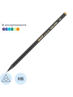 Карандаш чернографитный Pearl Shine HB б/ласт в асс