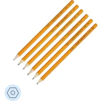 Карандаш чернографитный KOH-I-NOOR HB б/ласт 1696/06 набор 6шт