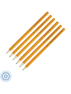 Карандаш чернографитный KOH-I-NOOR HB б/ласт 1696/06 набор 6шт