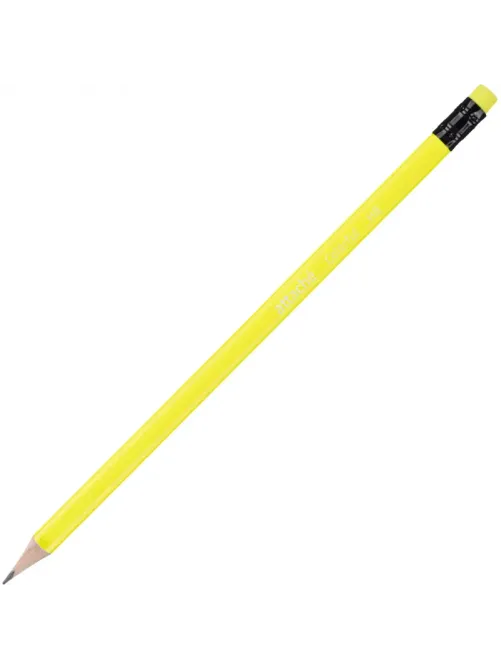 Карандаш чернографитный Attache Colorful! HB заточ.,с ласт.