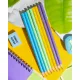 Карандаш чернографитный трехгр, Attache Bright colors, HB, голубой корпус
