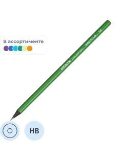Карандаш чернографитный Megapolis заточ. HB, б/ласт
