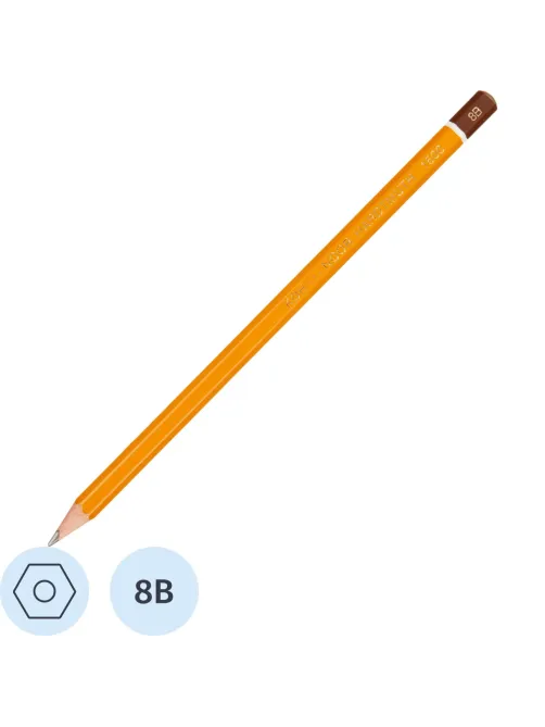 Карандаш чернографитный KOH-I-NOOR 1500/8B, б/ласт,  150008B01170RU