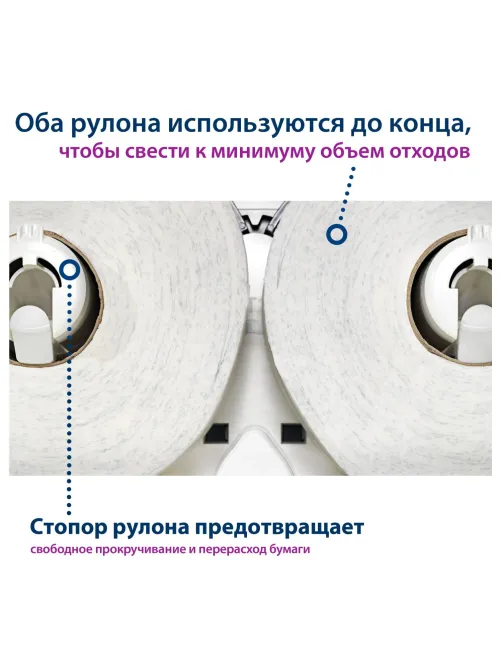 Диспенсер для туалетной бумаги Tork Т2 в мини-рул. 555500 белый