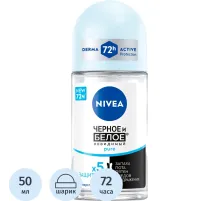 Дезодорант-антиперспирант шарик Nivea Черное и Белое Невидимый Pure 50мл