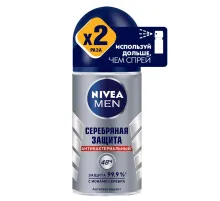 Дезодорант-антиперспирант NIVEA Серебряная защита ролл муж 50 г