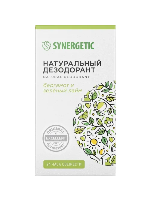 Дезодорант SYNERGETIC бергамот - зеленый лайм 50 мл
