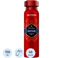 Дезодорант OLD SPICE Captain мужской аэрозольный 150мл