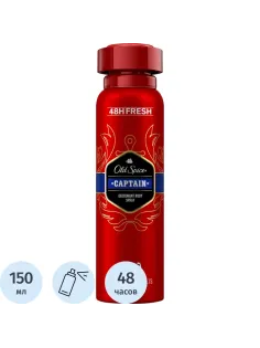 Дезодорант OLD SPICE Captain мужской аэрозольный 150мл