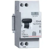 Выключатель автом. диф. тока Legrand RX3 1п (1P+N) C 25А 6кА 30мА AC 419401