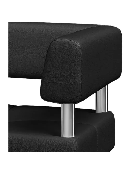 Диван MV_ Комус Мебель Balance 2-мест. (Bu2-2)  к/з Or.16/Ec.3001 черн