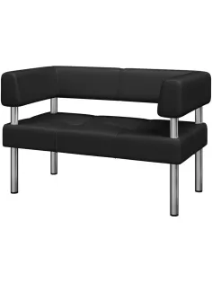 Диван MV_ Комус Мебель Balance 2-мест. (Bu2-2)  к/з Or.16/Ec.3001 черн