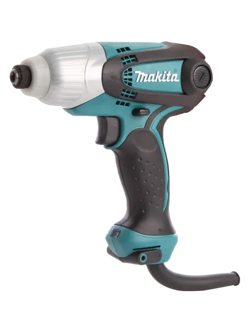 Шуруповерт сетевой ударный MAKITA 230Вт, 100Нм, шестигранник,свет (TD0101F)