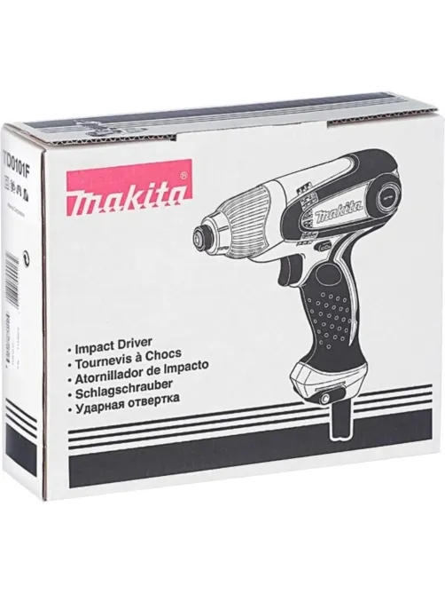 Шуруповерт сетевой ударный MAKITA 230Вт, 100Нм, шестигранник,свет (TD0101F)