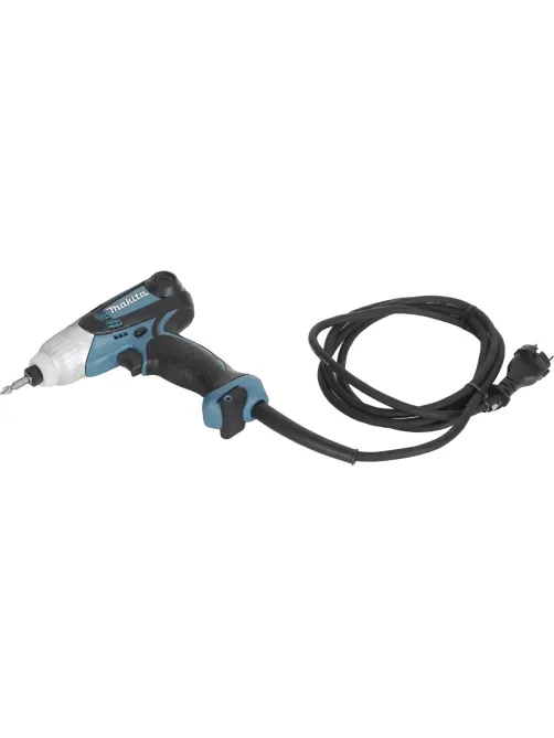 Шуруповерт сетевой ударный MAKITA 230Вт, 100Нм, шестигранник,свет (TD0101F)