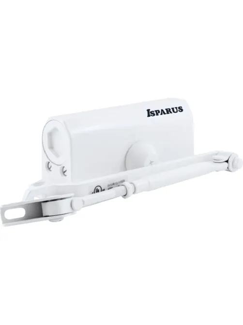 Доводчик дверной Isparus ISP 410, 15-60кг, белый
