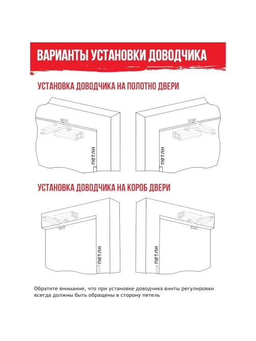 Доводчик дверной Isparus ISP 410, 15-60кг, белый