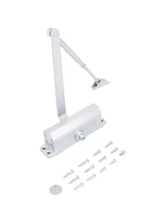 Доводчик дверной NOTEDO DC-080 SILVER 60-120 кг сереб. (10)