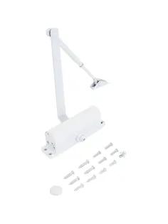 Доводчик дверной NOTEDO DC-080 WHITE  60-120 кг белый (10)