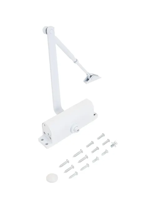 Доводчик дверной NOTEDO DC-080 WHITE  60-120 кг белый (10)