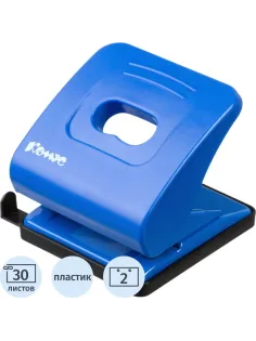Дырокол Комус  Prima 6345 синий до 30л.