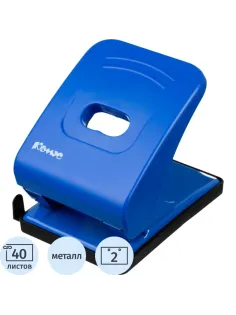 Дырокол Комус Vigor 6365 синий до 40л