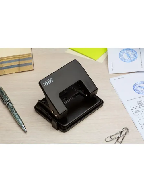 Дырокол ATTACHE WD204 до 16л., металл., черный