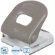 Дырокол Deli PRO E0120, макс.:40 л, металл, 2 отверстия, с линейкой, серый