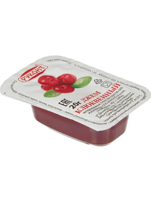 Джем Руконт порц. клюква 20г/шт 20 шт/уп
