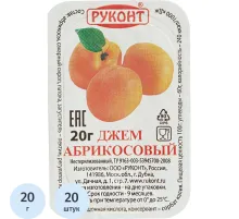 Джем Руконт порц. абрикос 20г/шт 20 шт/уп