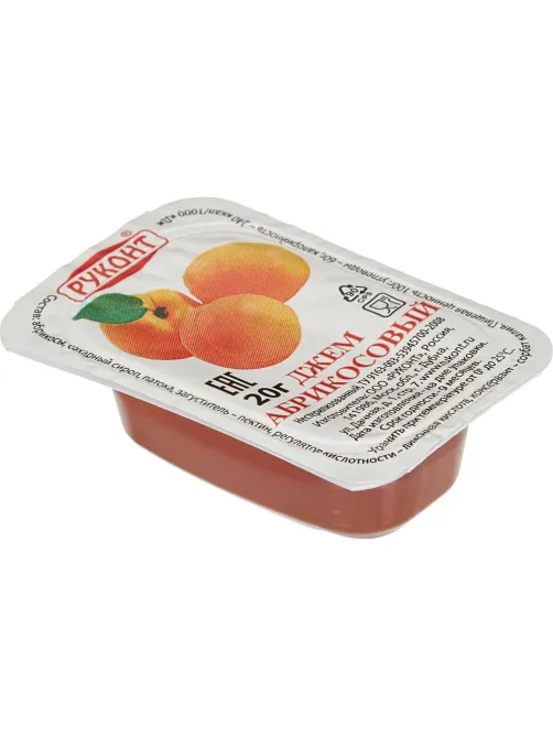 Джем Руконт порц. абрикос 20г/шт 20 шт/уп
