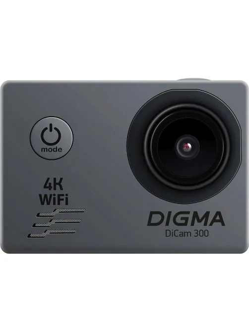 Экшн-камера Digma DiCam 300 серый