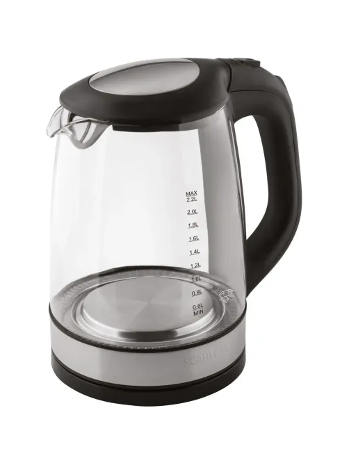 Чайник Scarlett SC - EK27G19, 2200 Вт 2,2л, стеклянный корпус
