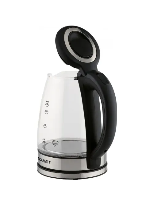 Чайник SCARLETT SC-EK27G88, электрический, стекло, 1800Вт, 1.8л, черный