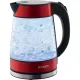Чайник электрический SCARLETT SC-EK27G79, стекло, 2200Вт, 1.7л, красный