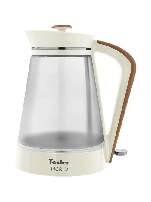 Чайник Tesler KT-1750 BEIGE, 1,7л., 2200Вт., стекло