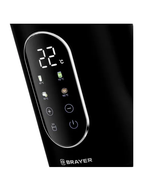 Чайник BRAYER 6107BR-BK,электрический,2200Вт,1,7л,Cool Touch,cенсор упр