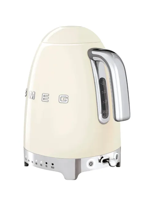 Чайник SMEG KLF04CREU,1,7л,электрический с регул темп, кремовый