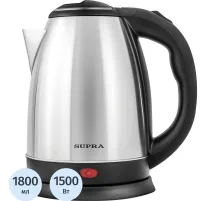Чайник SUPRA KES-1801S, 1,8л, 1500Вт, металл