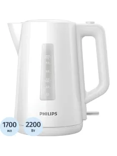 Чайник Philips HD9318/00, 2200Вт,  1,7л., пластик, белый