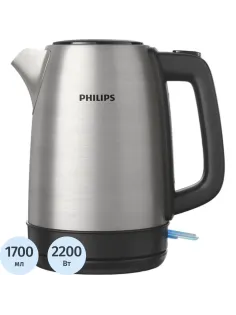 Чайник Philips HD9350/90, 2200Вт, 1,7л, нерж/черн. пластик