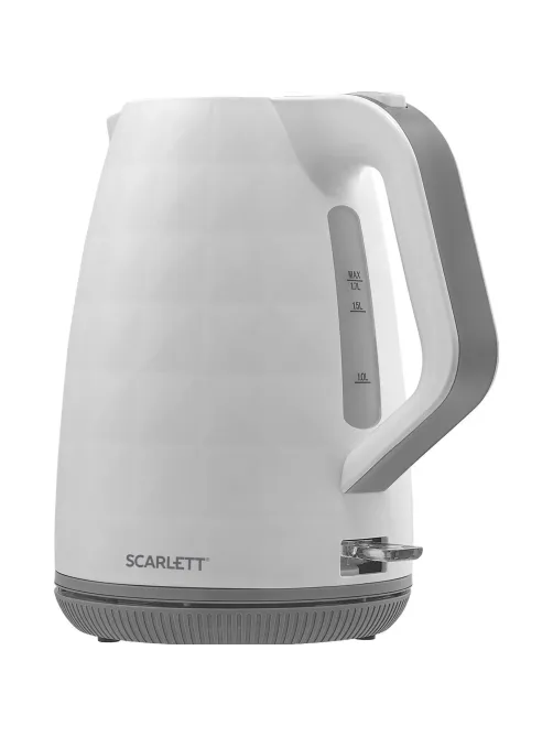 Чайник электрический SCARLETT SC-EK18P49, пластик, 2200Вт, 1.7л, белый
