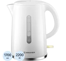 Чайник BRAYER 6108BR,электрический,2200Вт,1,7л,пласт.корп,шкала,подсвет