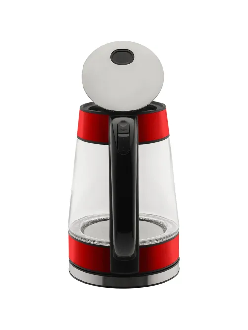 Чайник электрический SCARLETT SC-EK27G79, стекло, 2200Вт, 1.7л, красный