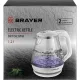 Чайник электрический BRAYER BR1063WH, 1630 Вт, 1,2 л, стекл.корп, термометр
