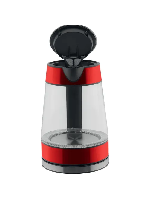 Чайник электрический SCARLETT SC-EK27G79, стекло, 2200Вт, 1.7л, красный
