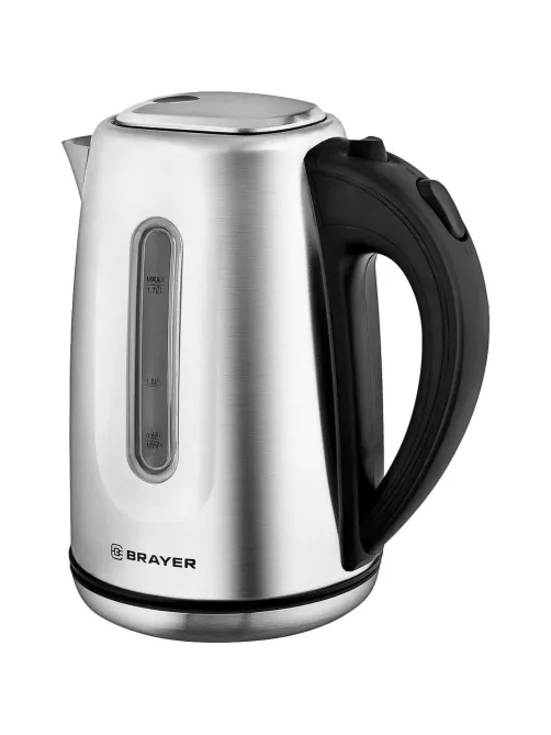 Чайник электрический BRAYER BR1014, 2200 Вт, 1,7 л, нержав.сталь
