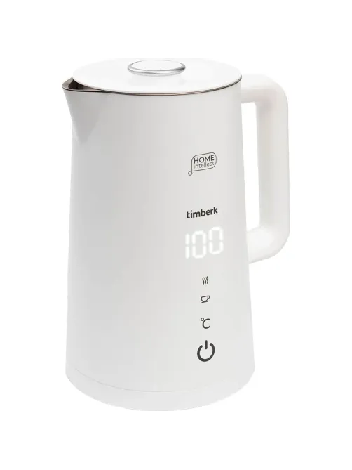 Чайник Timberk T-EK21S103WF, электрический с Wi-Fi,2200Вт, 1.7л, белый