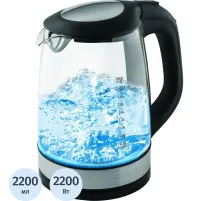 Чайник Scarlett SC - EK27G19, 2200 Вт 2,2л, стеклянный корпус